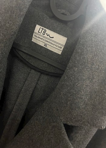 Antrasit Gri Kadın Kaban - Görsel 4