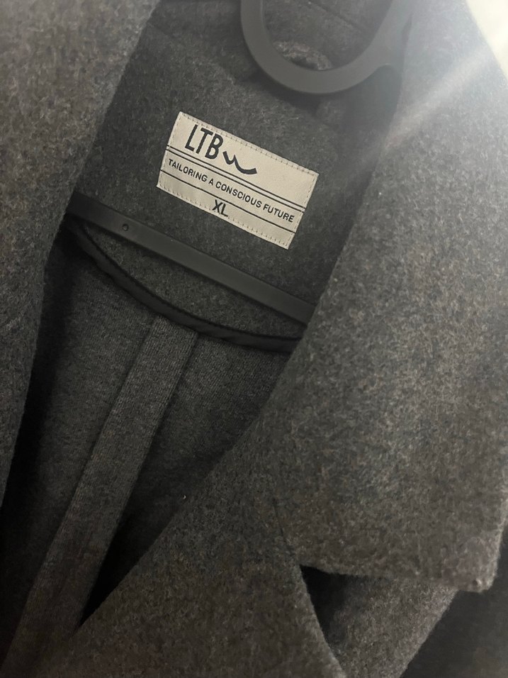 Antrasit Gri Kadın Kaban - Görsel 4