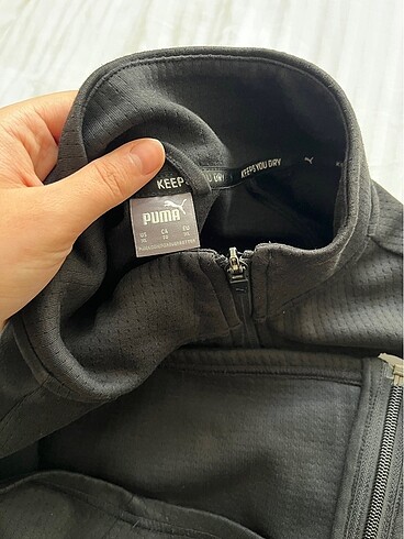 xl Beden siyah Renk Puma evostripe fermuarlı kapşüonlu ceket