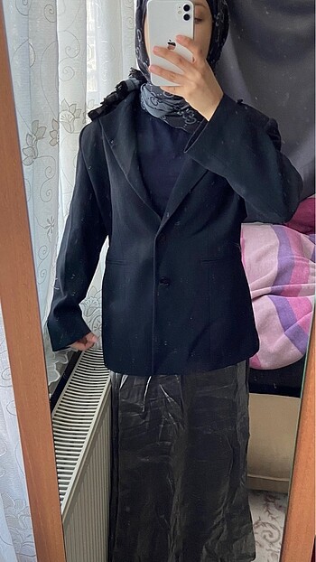 Vintage siyah blazer
