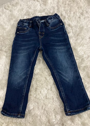 Koyu Mavi Çocuk Denim Pantolon