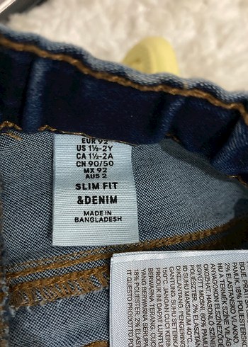 H&M Koyu Mavi Çocuk Denim Pantolon