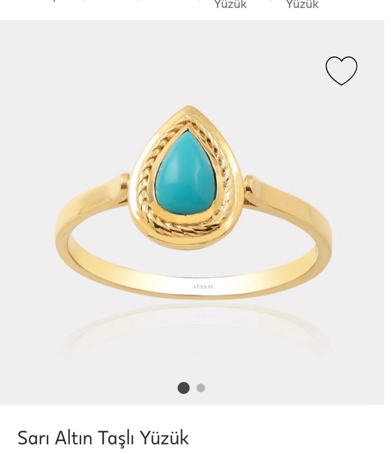 Altınbaş mavi taşlı yüzük - Görsel 5