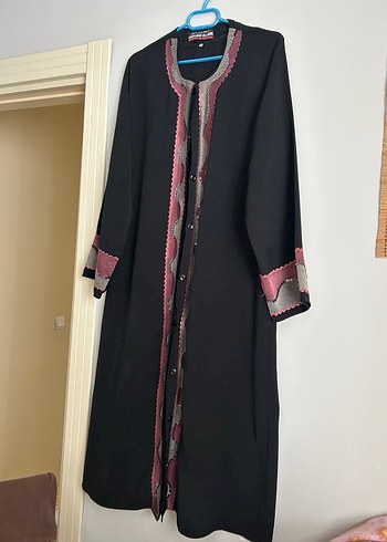 Uzun Siyah Nakışlı Kadın haşema - Görsel 4