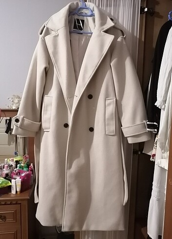 Pull and bear kadın uzun kaban