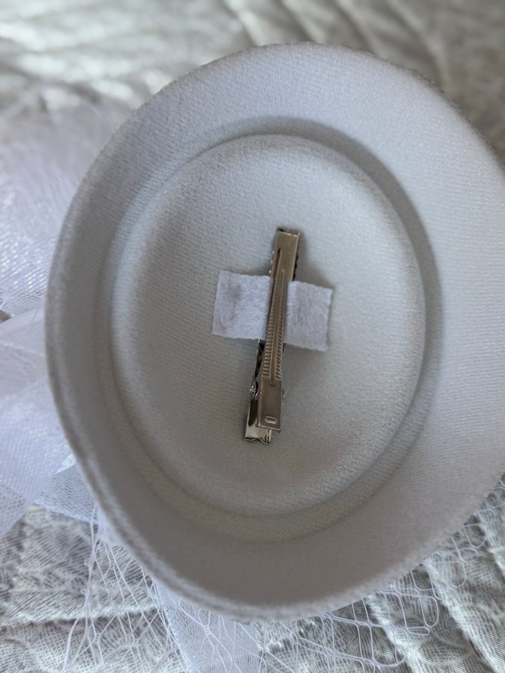 Dantel Detaylı Beyaz Vintage Düğün Aksesuarı - Görsel 3