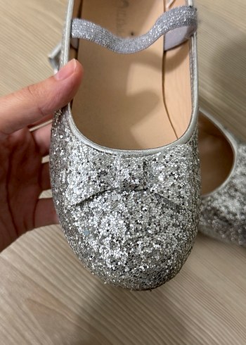 LCW STEPS Fiyonk Detaylı Gri Kız Çocuk Babet - Görsel 7