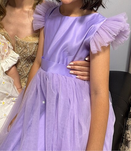 Lila çocuk abiye - Görsel 6