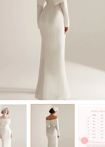 BETTY&SAM Beyaz Özel Gün Elbisesi - Görsel 4