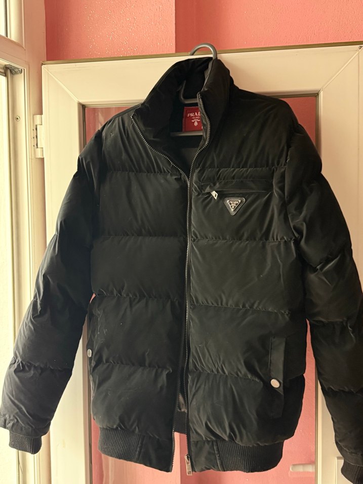 Prada Siyah Fermuarlı Erkek Mont - Görsel 2