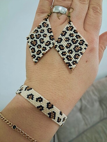 Tasarımcı Leopar Takı Seti