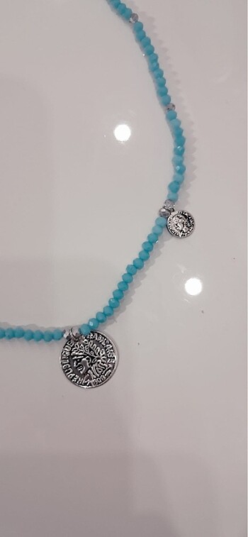 Tasarımcı Bebe mavi kolye