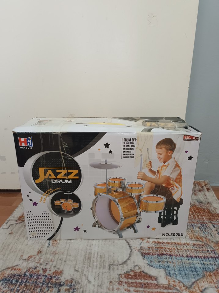 Altın Renkli Mini Bateri Seti - Görsel 3