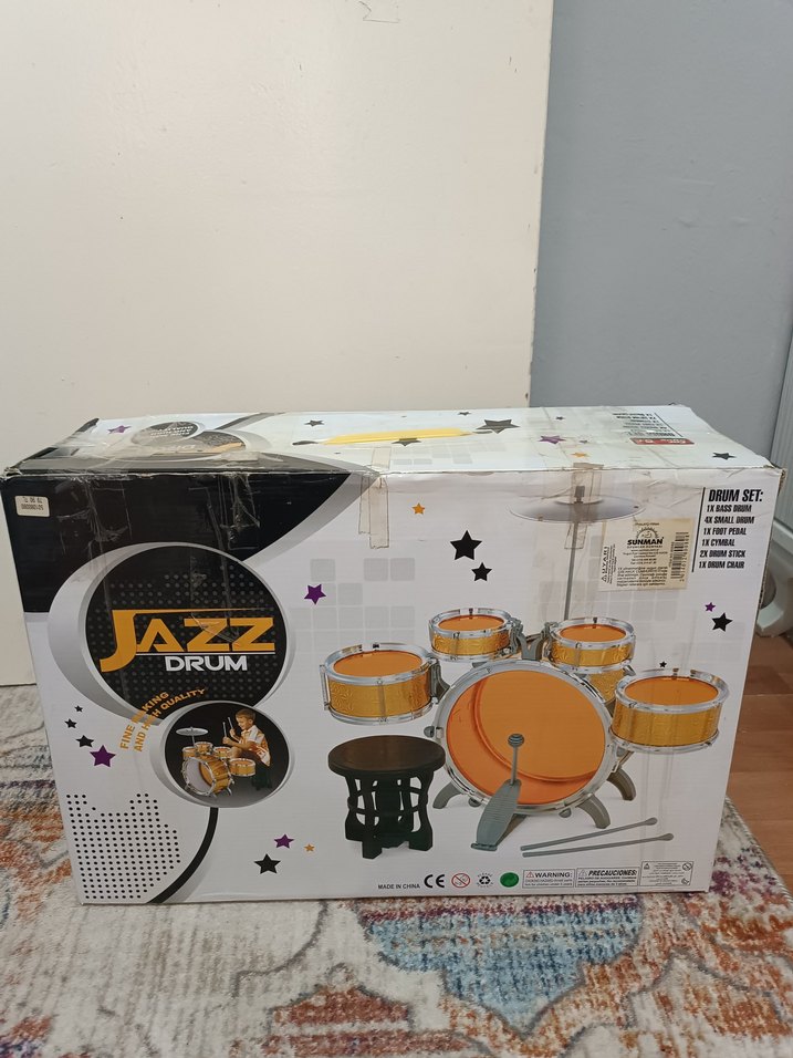 Altın Renkli Mini Bateri Seti - Görsel 2