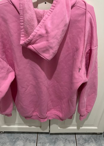 s Beden Kadın Pembe Fermuarlı Sweatshirt