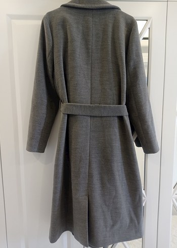 Gri Kuşaklı Uzun Kaban - Görsel 6