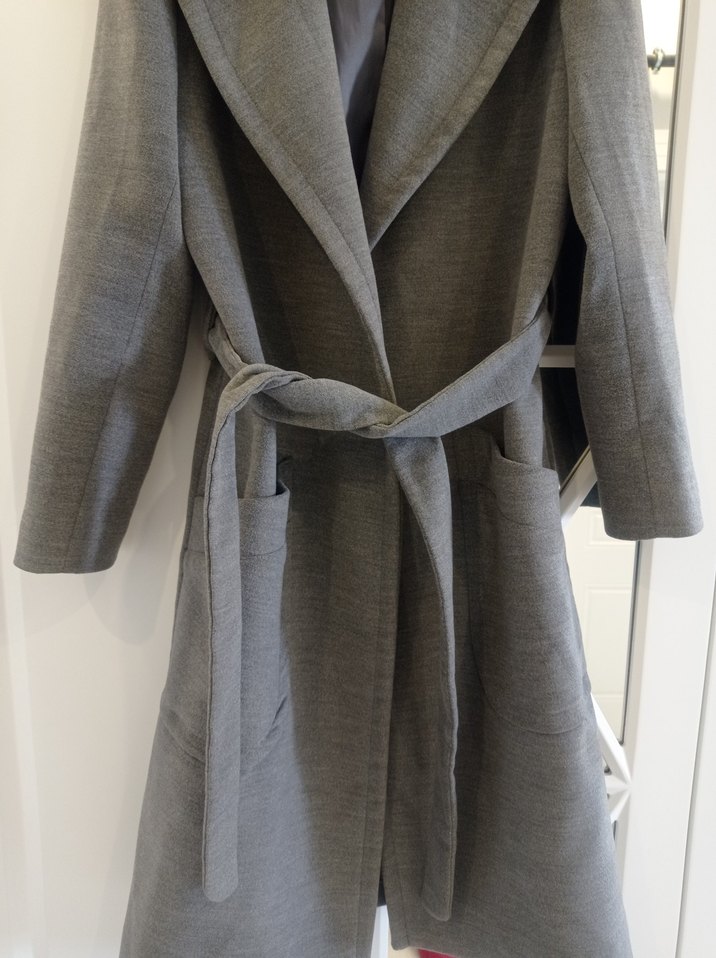 Gri Kuşaklı Uzun Kaban - Görsel 5