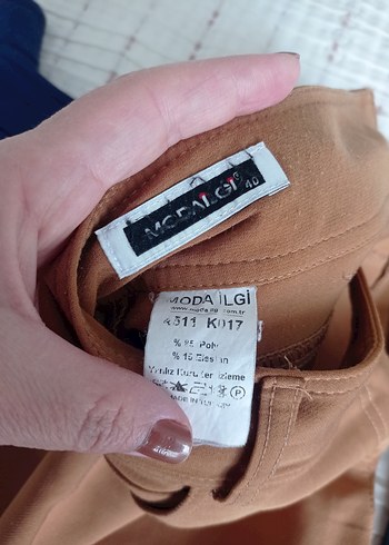 Renkli Kadın Normal Boy Kumaş Pantolon - Görsel 6