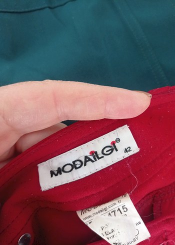 Renkli Kadın Normal Boy Kumaş Pantolon - Görsel 9