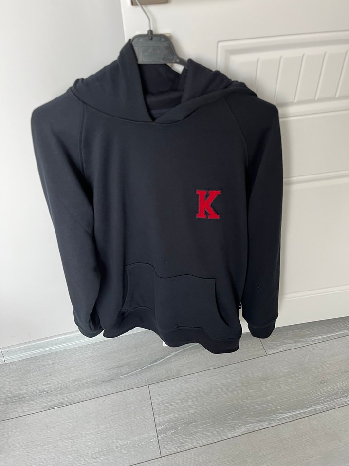 Kadın Siyah Kapüşonlu Fermuarlı Sweatshirt - Görsel 5