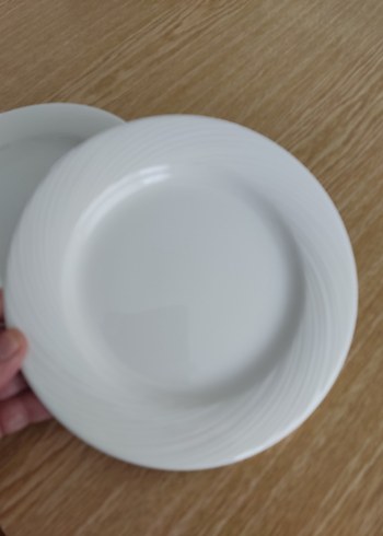  Beden Beyaz Seramik pasta tabağı