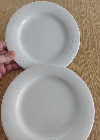 Porland Beyaz Seramik pasta tabağı