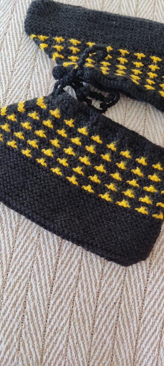 Sarı Nakışlı bayan patik - Görsel 2