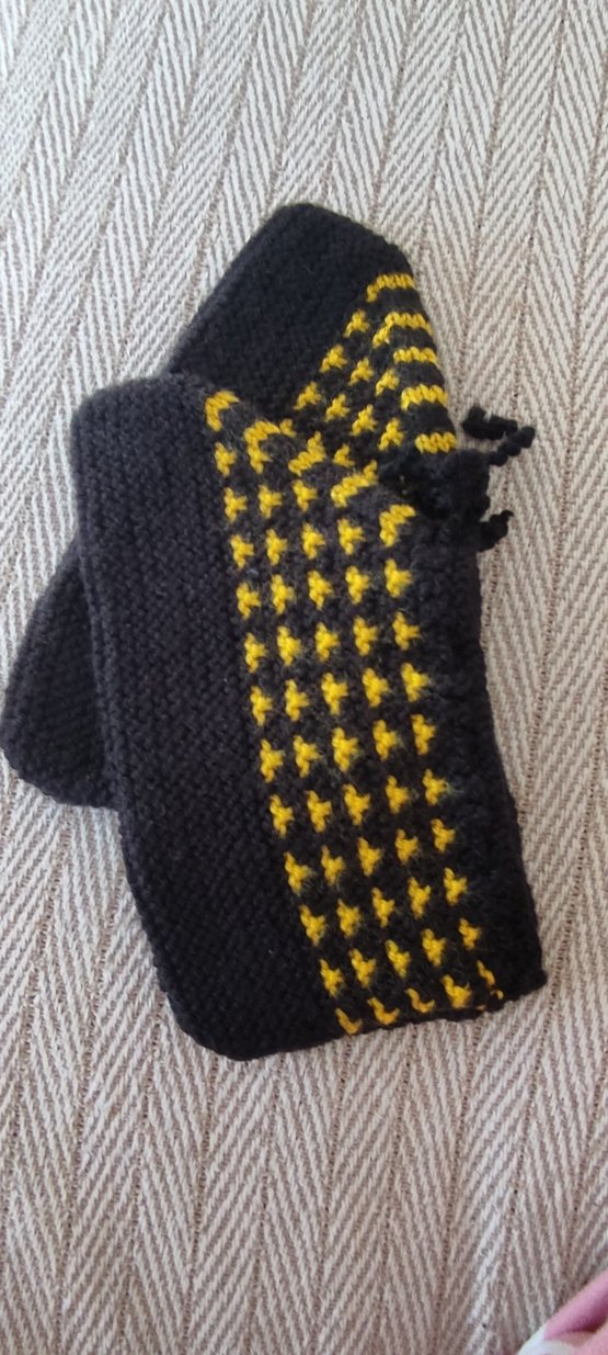 Sarı Nakışlı bayan patik - Görsel 3