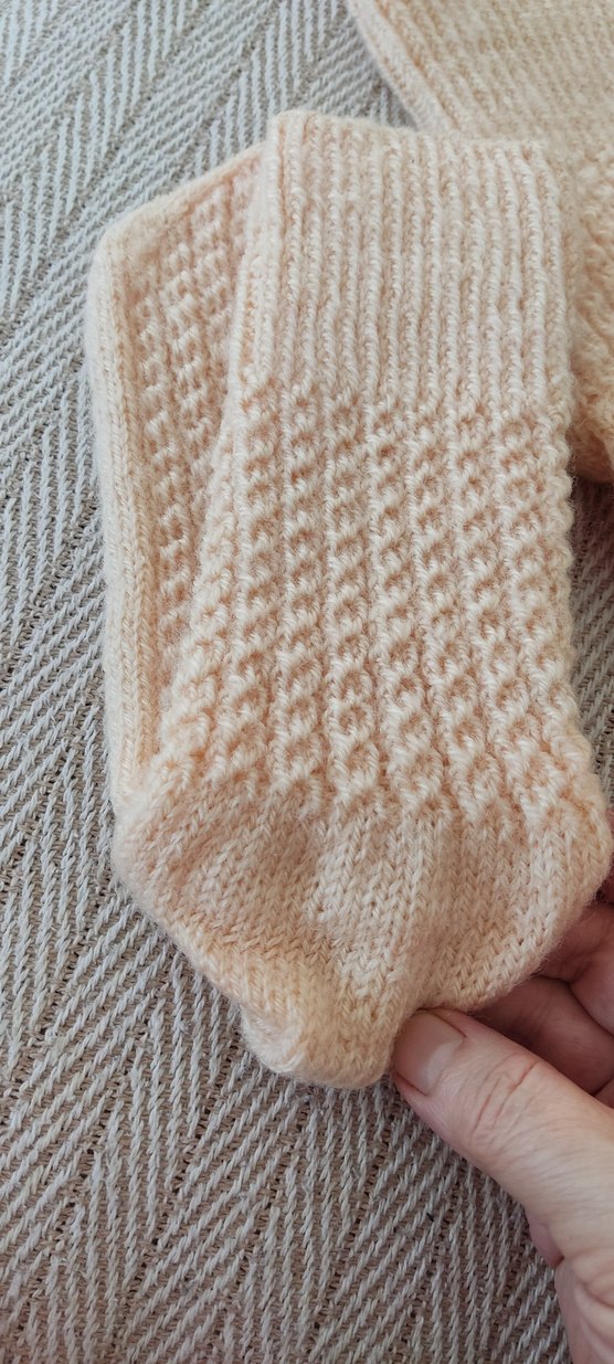 Bej Kadın Örgü patik - Görsel 3