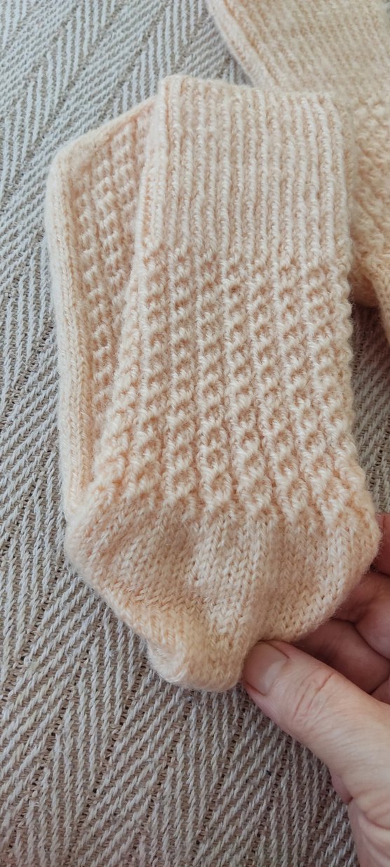 Bej Kadın Örgü patik - Görsel 4