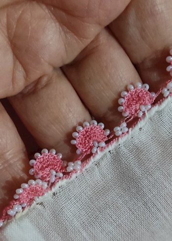 boncuk oyalı yazma başörtüsü - Görsel 4