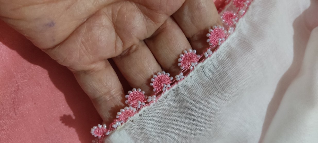 boncuk oyalı yazma başörtüsü - Görsel 4