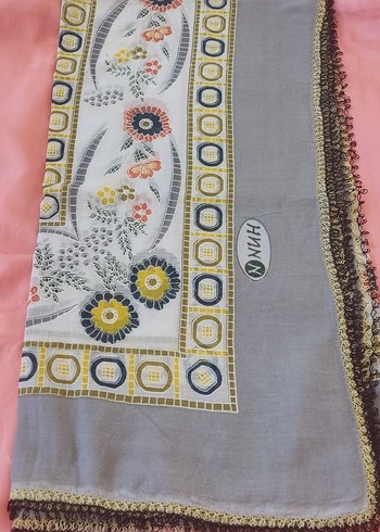 iğne oyalı çeyizlik başörtüsü yemeni - Görsel 3