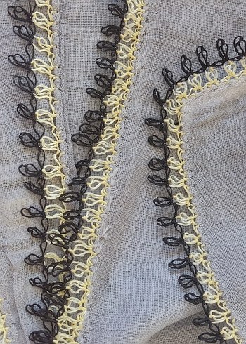 iğne oyalı çeyizlik başörtüsü yemeni - Görsel 2