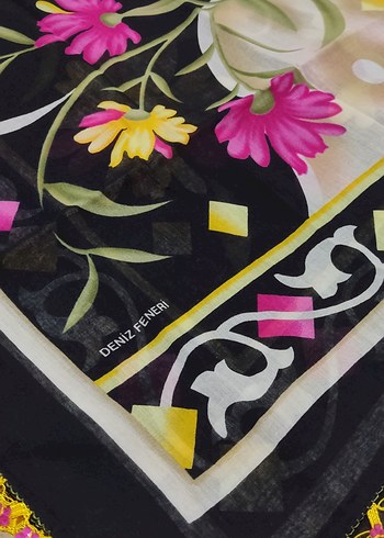 pamuklu kumaş başörtüsü yemeni - Görsel 4