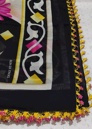 pamuklu kumaş başörtüsü yemeni - Görsel 2