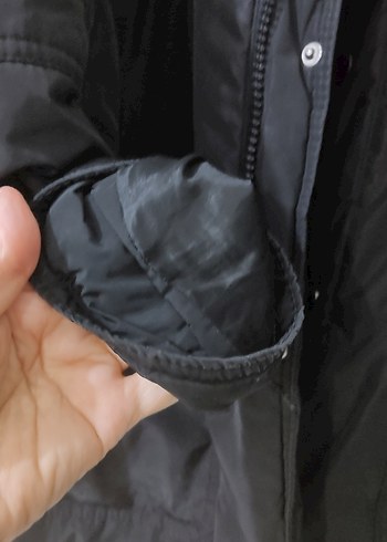 Siyah Erkek Midi Boy Kemerli Ceket - Görsel 5