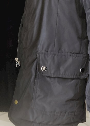 Siyah Erkek Midi Boy Kemerli Ceket - Görsel 4