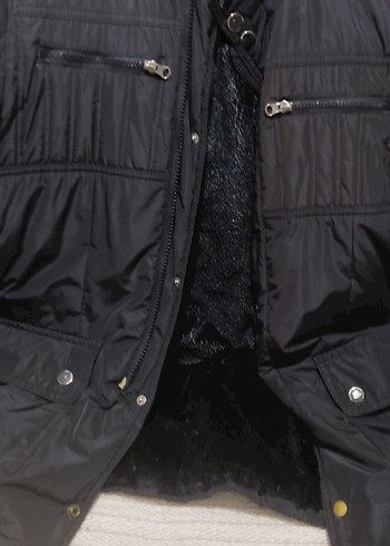 Siyah Erkek Midi Boy Kemerli Ceket - Görsel 7