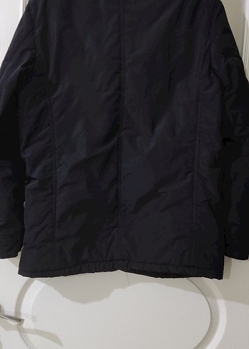 Siyah Erkek Midi Boy Kemerli Ceket - Görsel 6