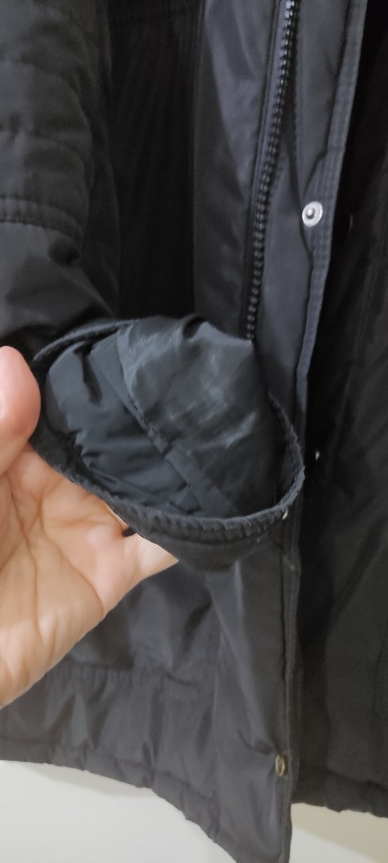 Siyah Erkek Midi Boy Kemerli Ceket - Görsel 5