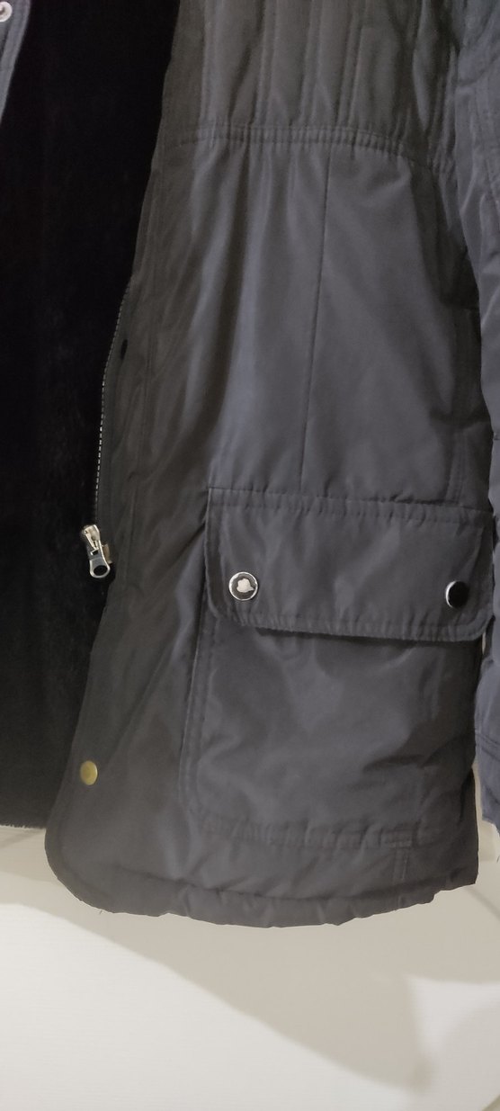 Siyah Erkek Midi Boy Kemerli Ceket - Görsel 4