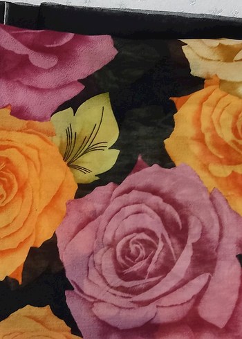 Çiçek Desenli  Bohem Kadın Fuları - Görsel 2