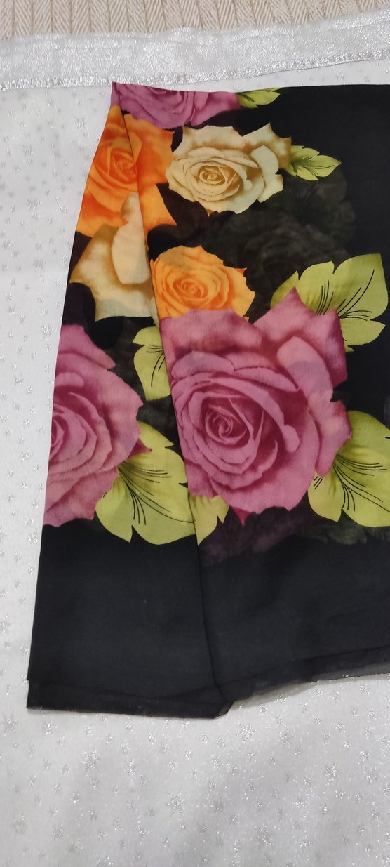 Çiçek Desenli  Bohem Kadın Fuları - Görsel 3