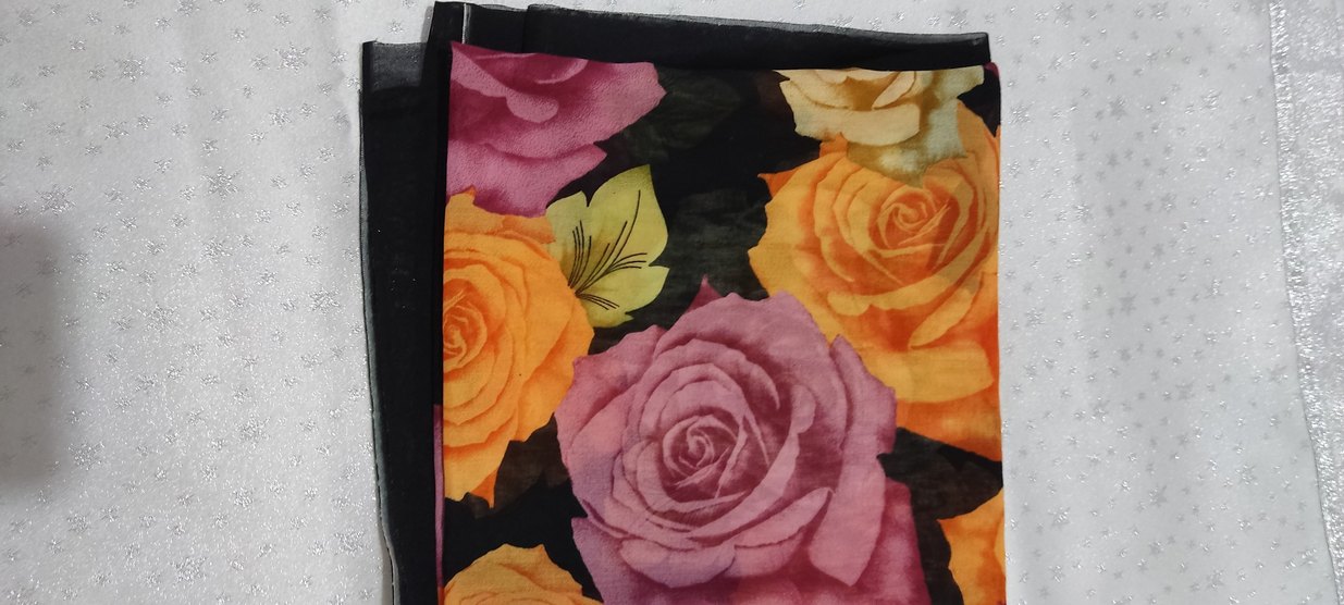 Çiçek Desenli  Bohem Kadın Fuları - Görsel 2