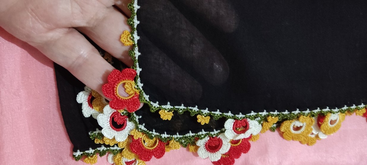 pamuklu kumaş başörtüsü yemeni - Görsel 3