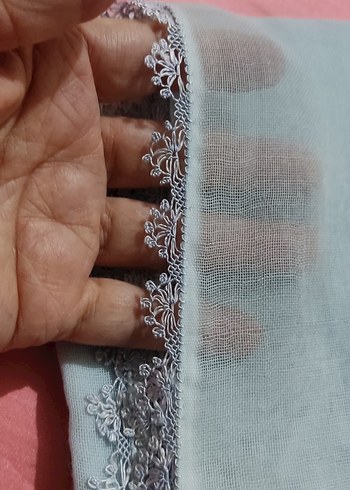 Kadın uçuk mavi namaz örtüsü - Görsel 3