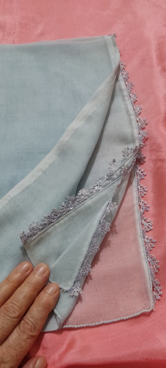 Kadın uçuk mavi namaz örtüsü - Görsel 2