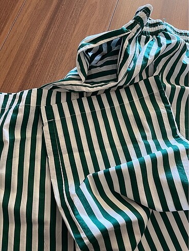 xs Beden çeşitli Renk HM yazlık yeşil beyaz keten pantolon