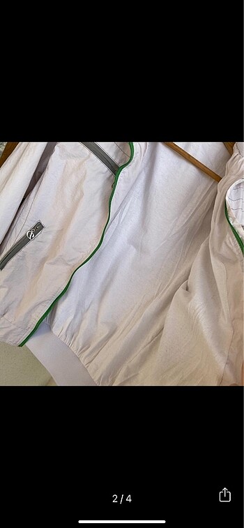 m Beden beyaz Renk Bomber oversize yağmurluk